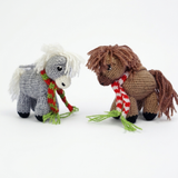Horse Hand-Knit Ornaments (Set of 2)