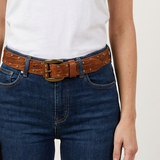 Saddle & Stud Western Leather Belt