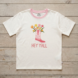Hey Y'all - Little Cowgirl Tee