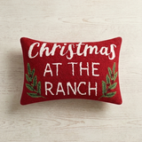 Christmas At The Ranch - Wool Hook Pillow