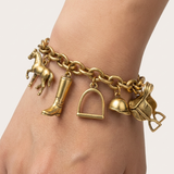 Bridle Up Hope Charm Bracelet (English Riding)