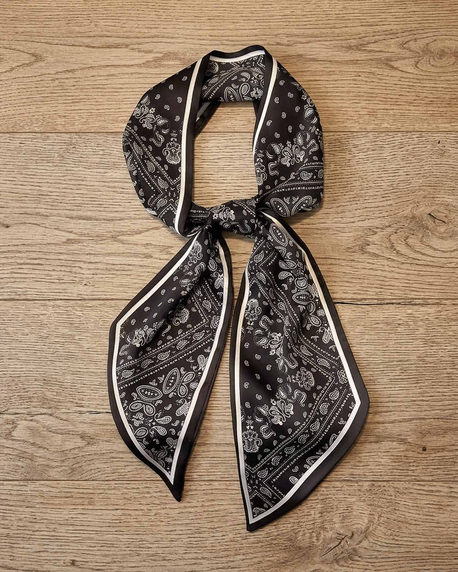 Midnight Belle Paisley Scarf