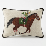 Derby Day Horse Pillow