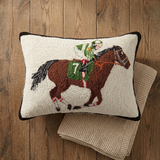 Derby Day Horse Pillow