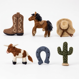 Texas Ranch Cowboy Ornaments (Set of 6)