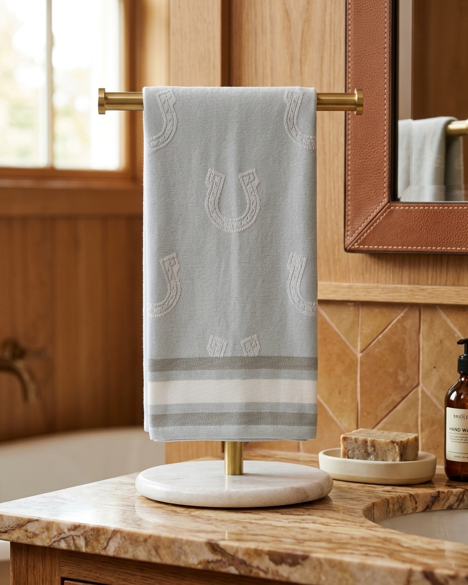 Horseshoe Jacquard Hand Towel