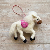 Sugarplum Pony Wool Ornament