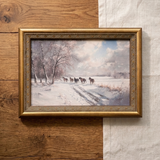 Trailing Horses | Antique Art
