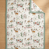 Cowpoke Cotton Muslin Toddler Blanket