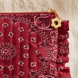Cowgirl Bandana Cosmetic Pouch (Red)