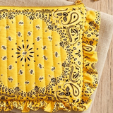 Cowgirl Bandana Cosmetic Pouch (Yellow)