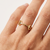 Equestrian Horse Snaffle-Bit Ring
