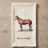 Yay or Neigh Horse Kitchen Towel