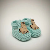 Pony Booties Hand - knit (Mint) - Bridle Up Hope Shop