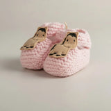 Pony Booties Hand - knit (Pink) - Bridle Up Hope Shop
