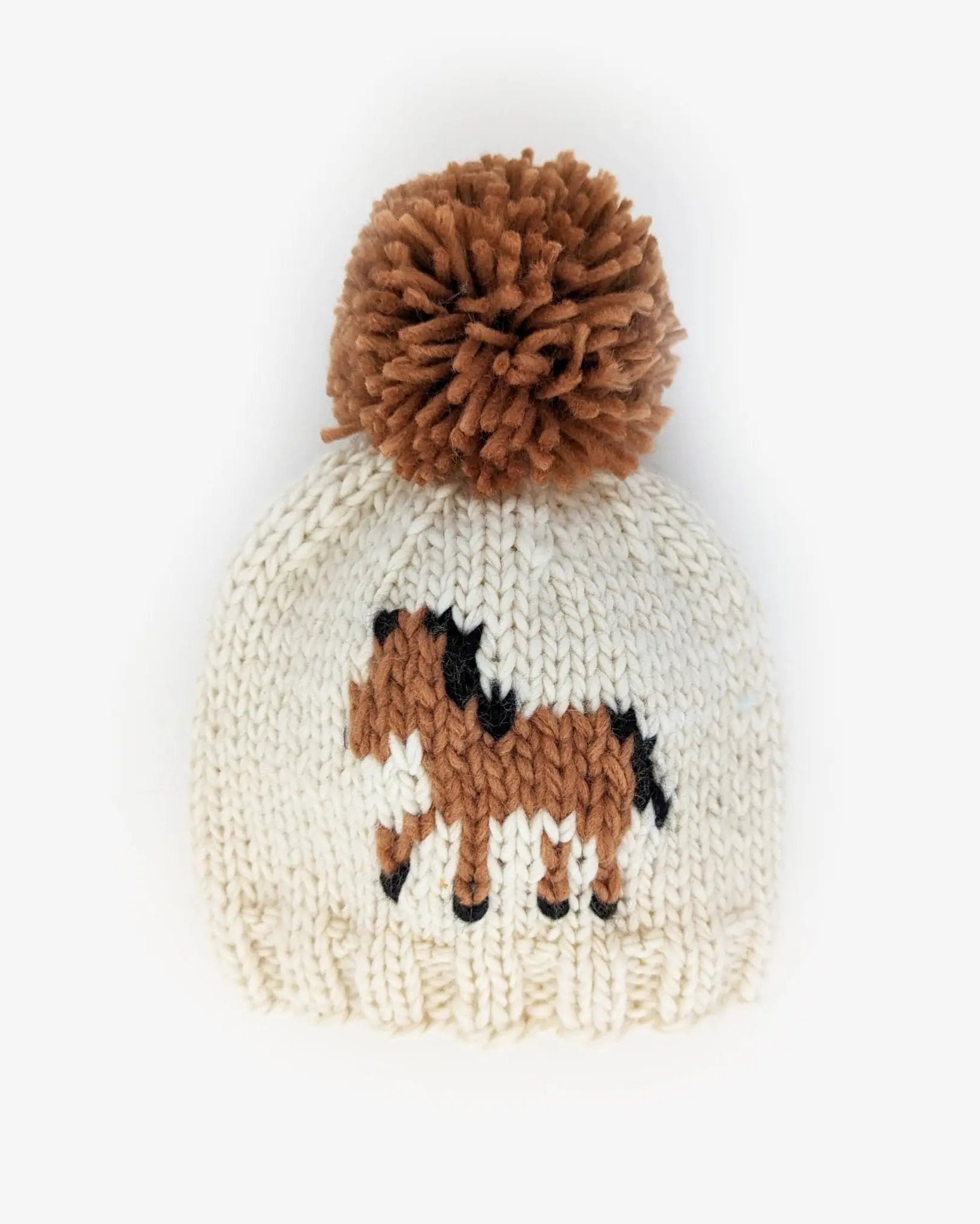 Pony Handknit Beanie (Cream) - Bridle Up Hope Shop