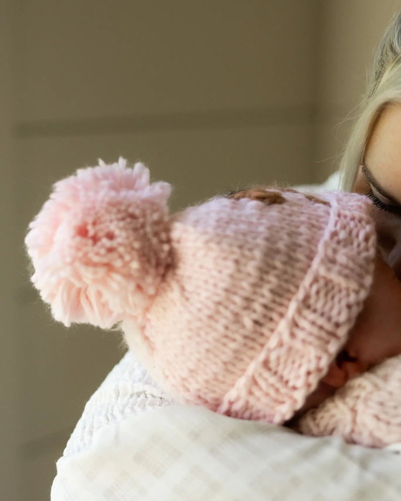 Pony Handknit Beanie (Pink) - Bridle Up Hope Shop