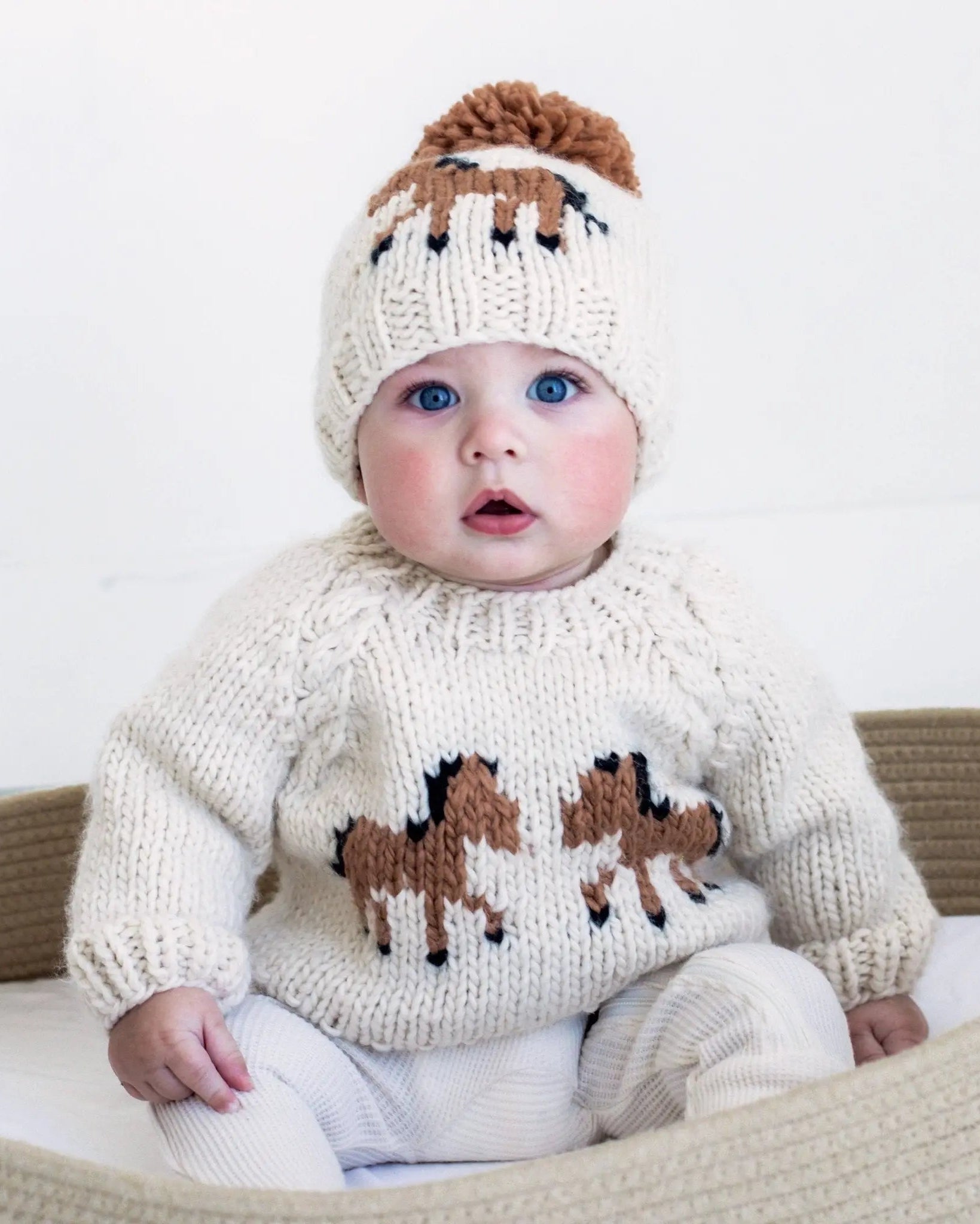 Pony Handknit Sweater (Cream) - Bridle Up Hope Shop