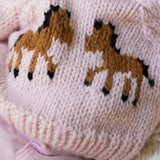 Pony Handknit Sweater (Pink) - Bridle Up Hope Shop