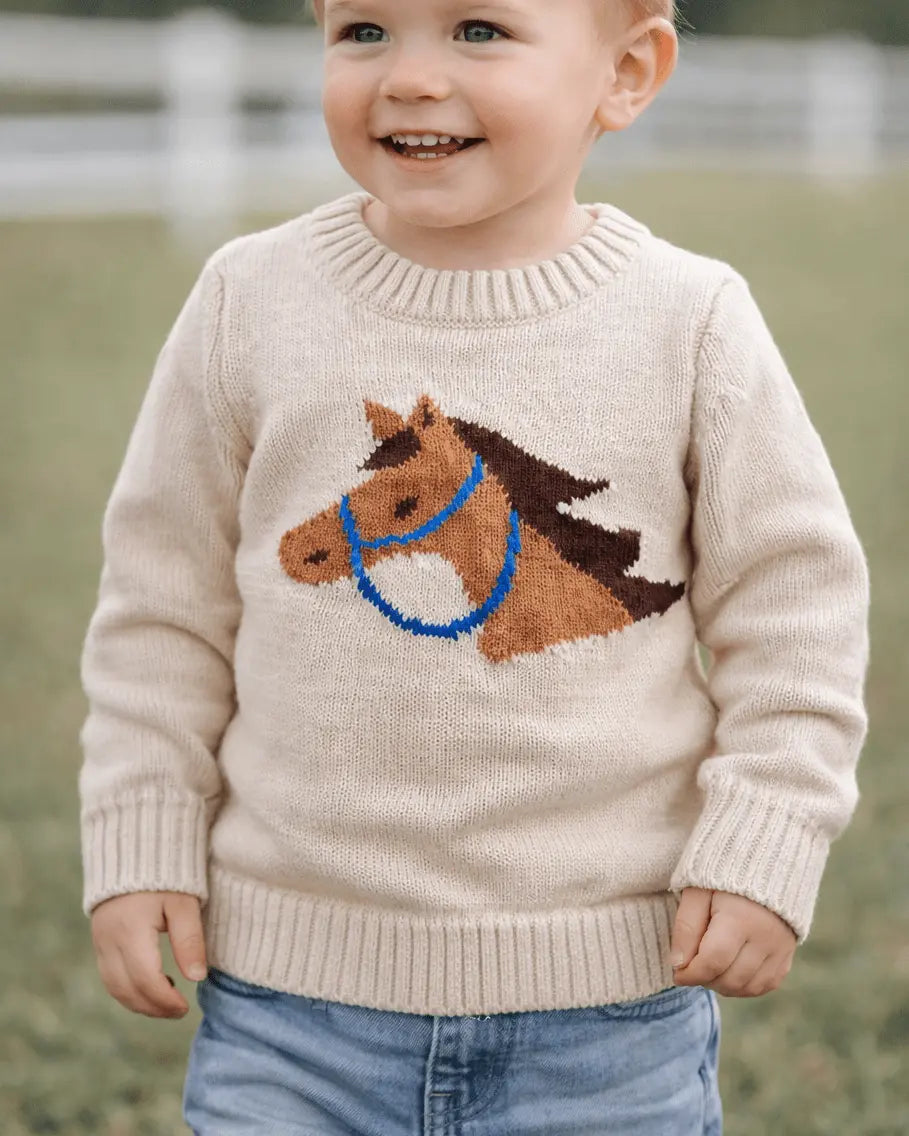 Pony Pal Baby Knit Sweater - Bridle Up Hope Shop