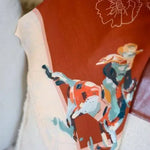 Poppy Cowgirl Silk Scarf - Bridle Up Hope Shop