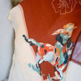 Poppy Cowgirl Silk Scarf - Bridle Up Hope Shop