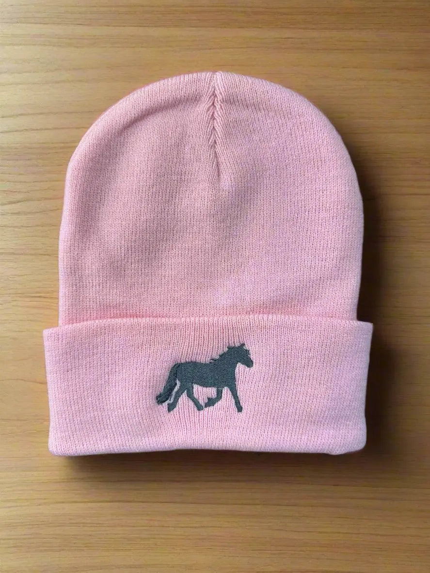 Pretty in Pink Horse Beanie - Bridle Up Hope Shop
