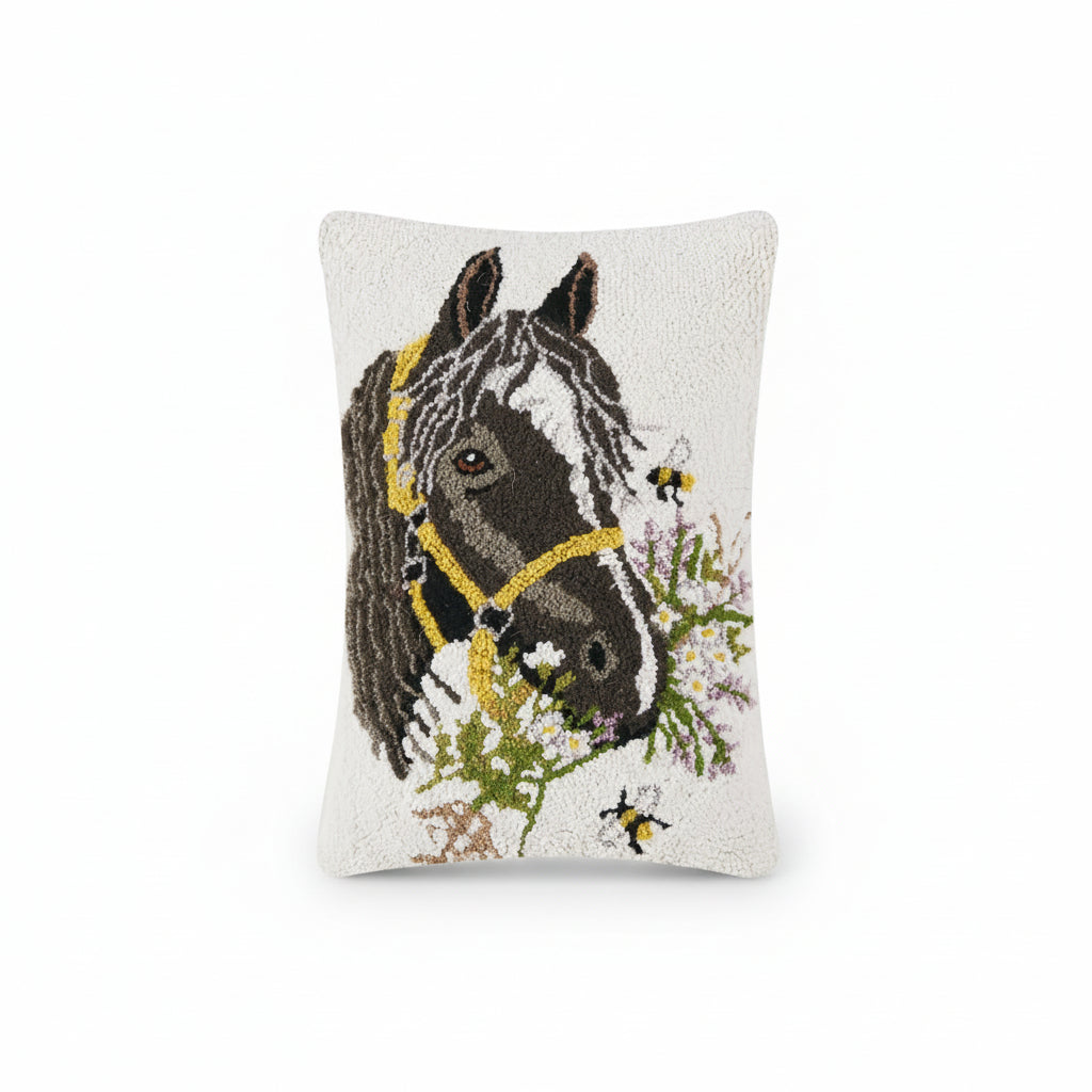 Happy Bridle Horse Hook Pillow