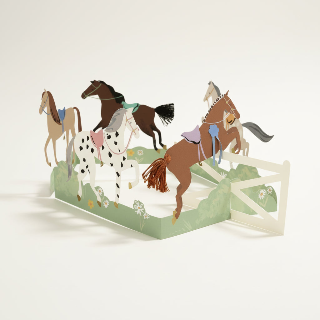 Concertina Horse Card