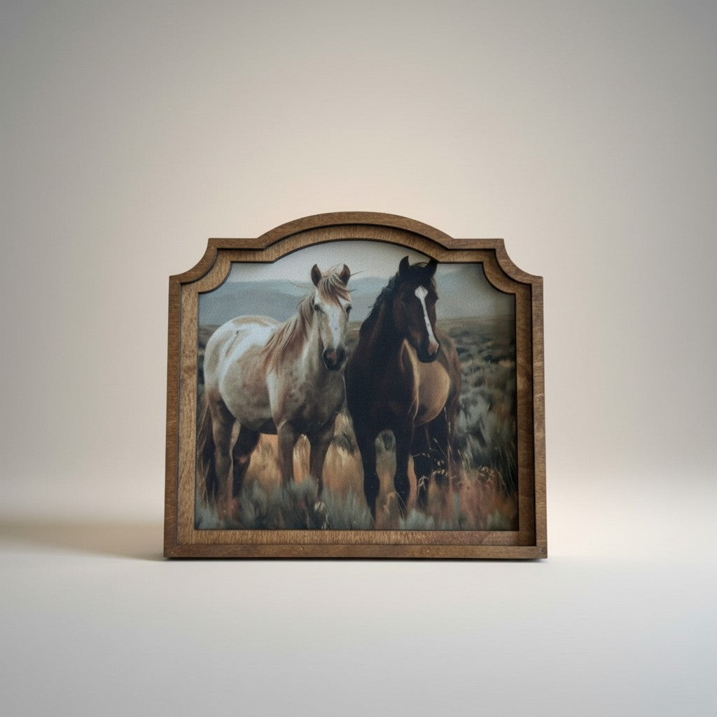 Provincial Two Horses Art