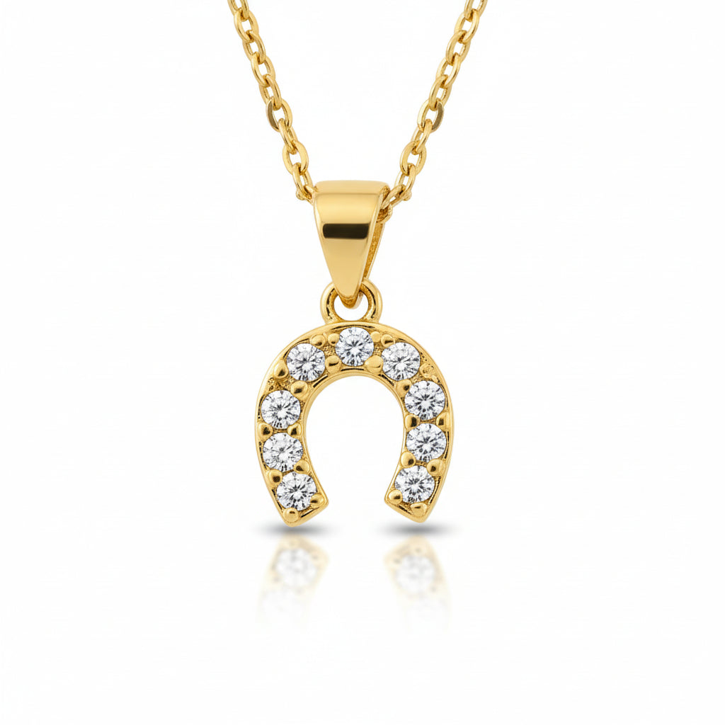 Hope Shines Horseshoe Necklace