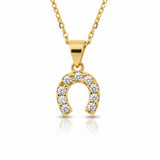 Hope Shines Horseshoe Necklace