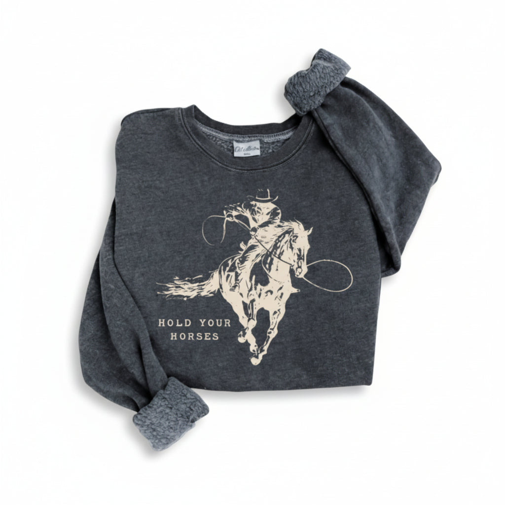 Hold Your Horses Sweatshirt (Black)