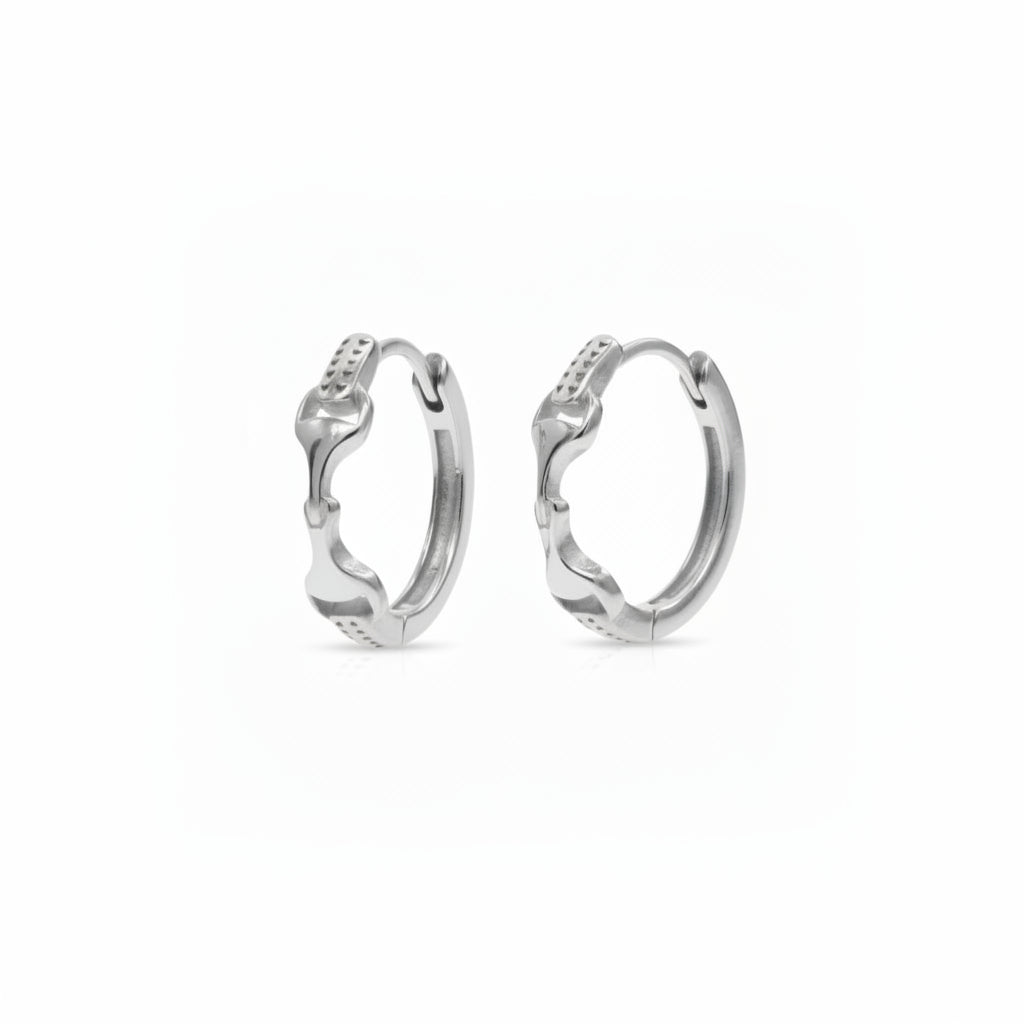 Snaffle Bit Hoop Earrings