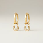 Horseshoe Huggie Earrings