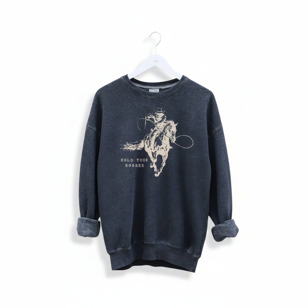 Hold Your Horses Sweatshirt (Black)