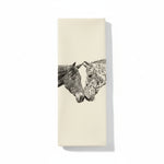 Kissing Horses Tea Towel