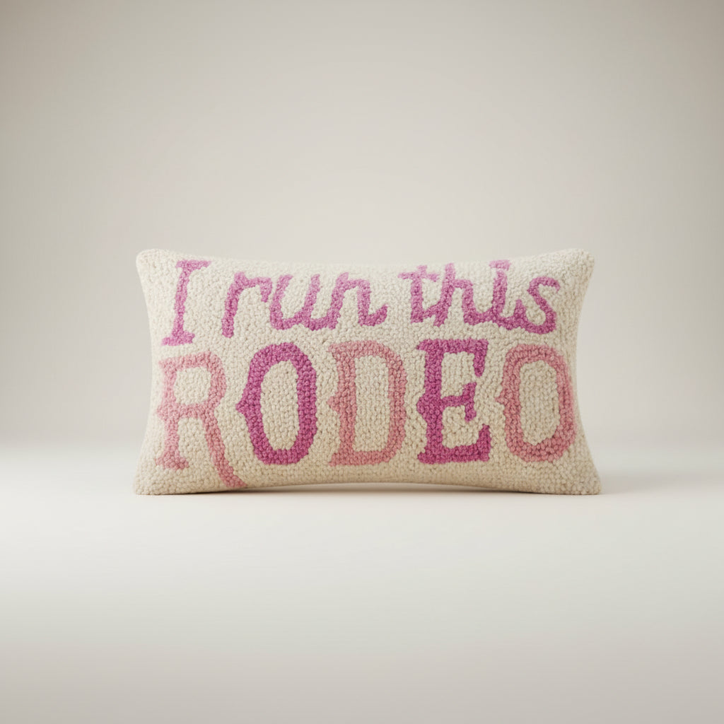 I Run This Rodeo Hook Pillow