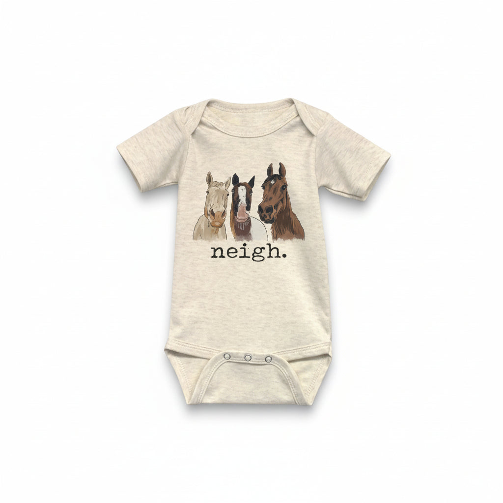 Neigh Baby Onesie (Short Sleeve)