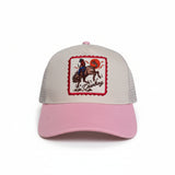 Cowboy Patch Pink Hat