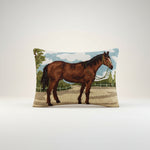 Brown Horse Hook Pillow