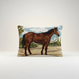 Brown Horse Hook Pillow