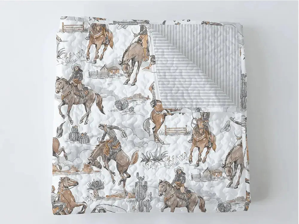 Ranch Rider Handmade Baby Quilt Faire - Ida Mae Home