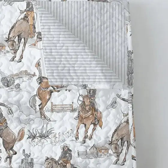 Ranch Rider Handmade Baby Quilt Faire - Ida Mae Home