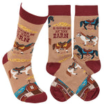 Rather Be at the Barn Socks - Bridle Up Hope Shop