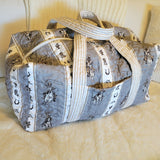 western quilted weekender duffle bag