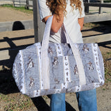 western quilted weekender duffle bag