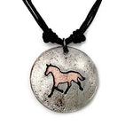 Rustic Horse Cutout Pewter Necklace - Bridle Up Hope Shop