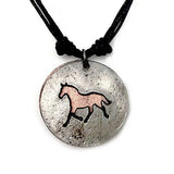 Rustic Horse Cutout Pewter Necklace - Bridle Up Hope Shop