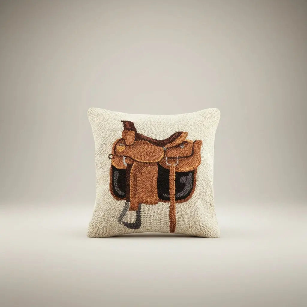 Saddle Hook Wool Pillow - Bridle Up Hope Shop